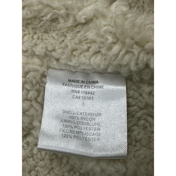 EMPYRE Black Sherpa Lined Windbreaker Outdoor Jacket drawstring Men size Large - Picture 7 of 8